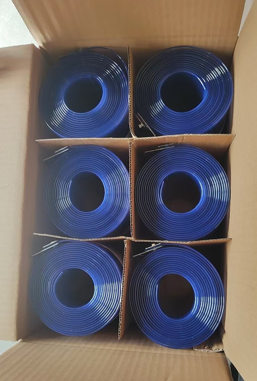 Conventional PVC strip curtain rolls supplied by Fruges Arena