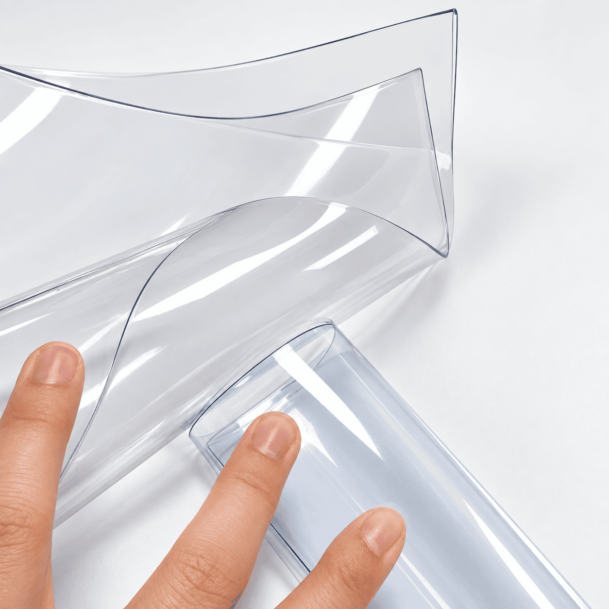 Clear PVC soft film flexibility and material form