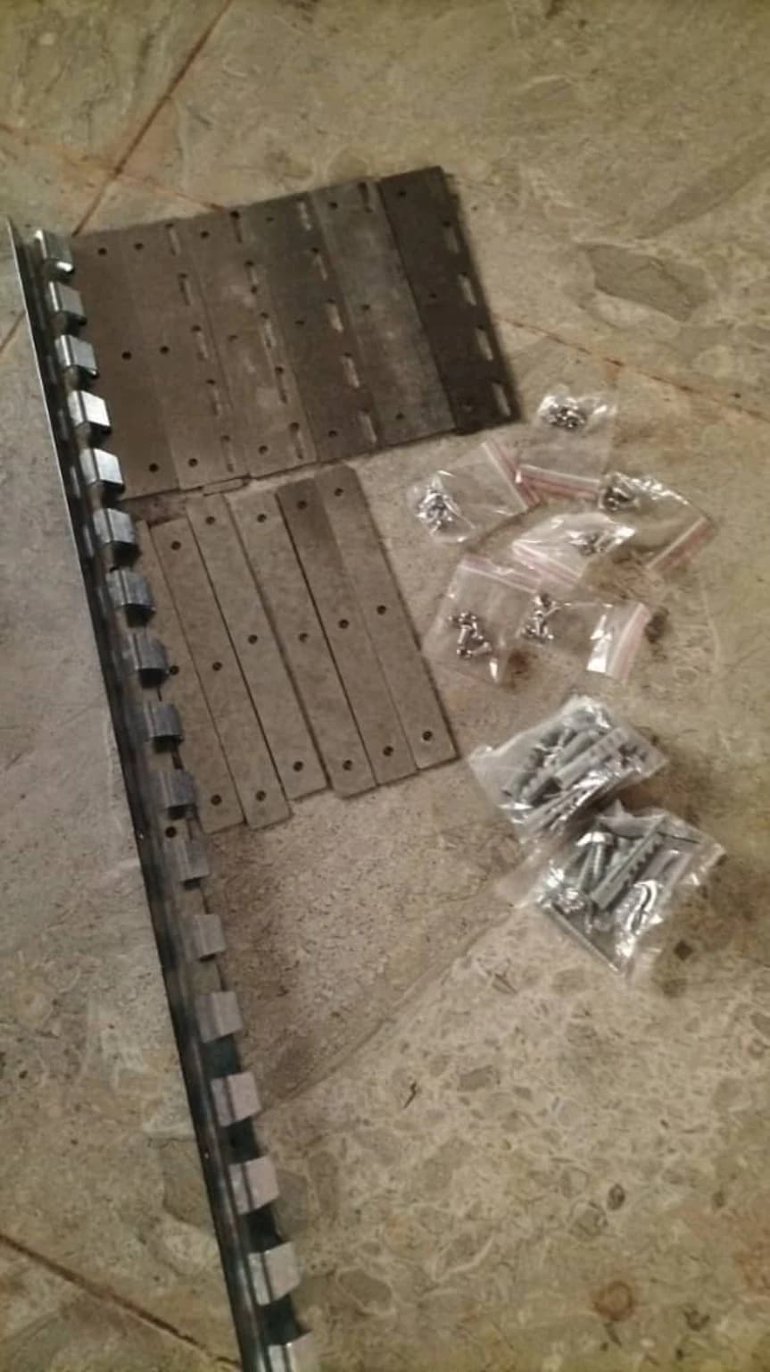 Complete hanging-set components for the 984 mm PVC strip curtain hanger