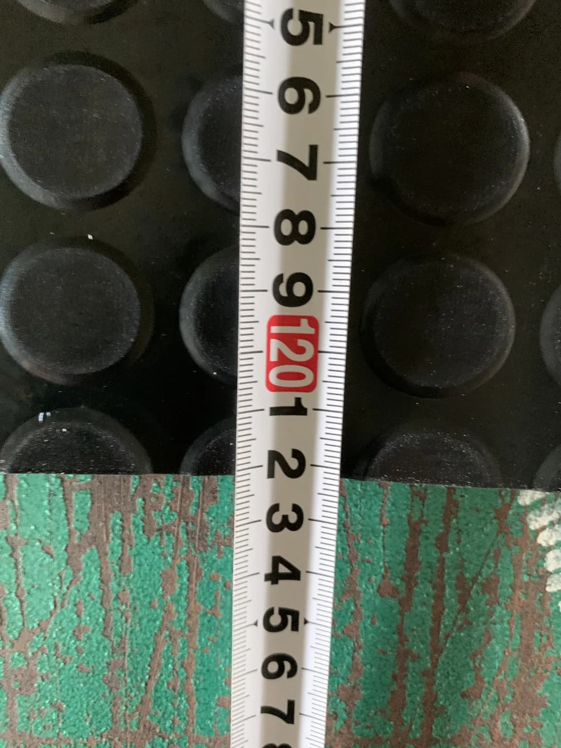 3mm coin anti-slip rubber sheet measurement detail