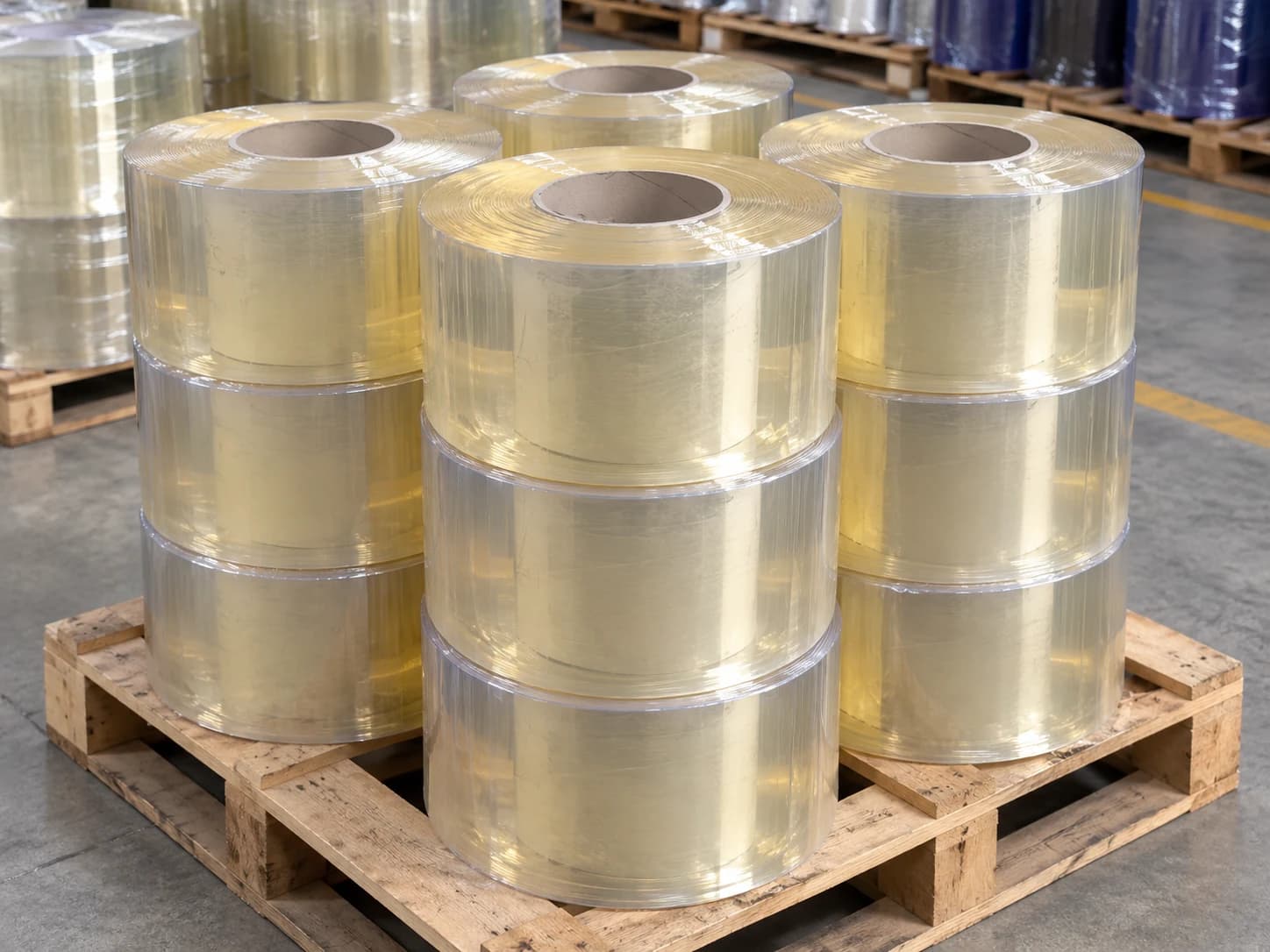Clear PVC strip curtain stock
